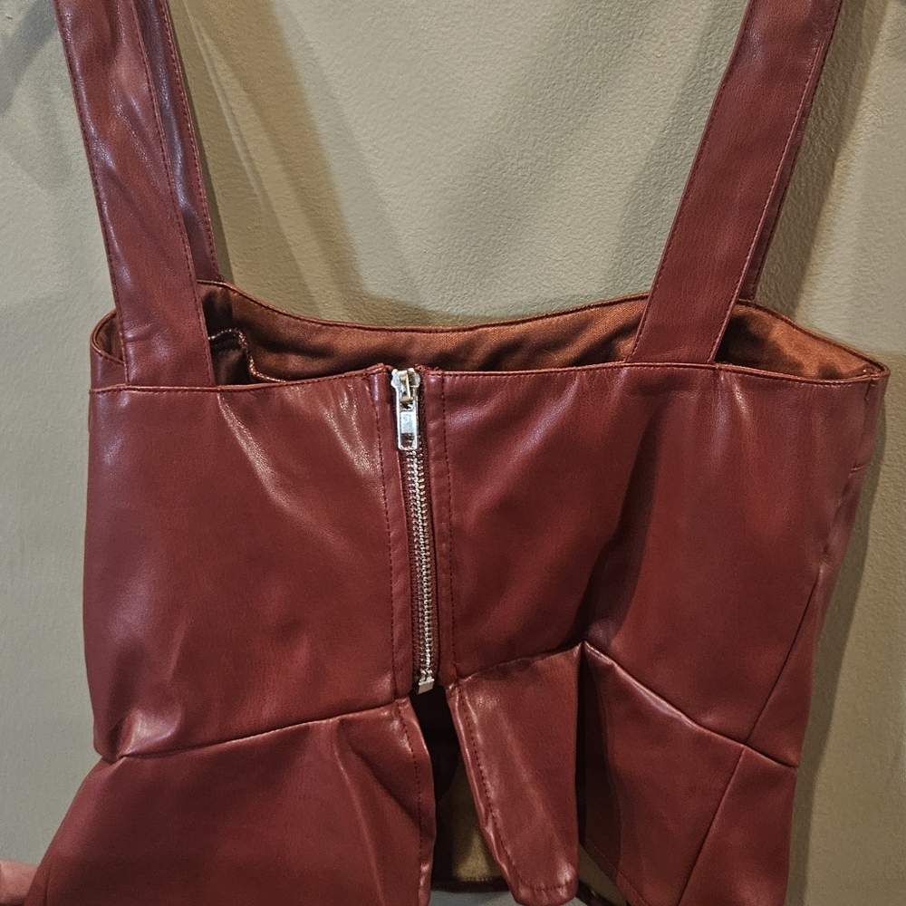 Tried On And Didn't Fit New Without Tags Pleather… - image 2